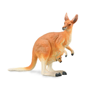 CollectA Marsupial Figurine Red Kangaroo Female with Joey