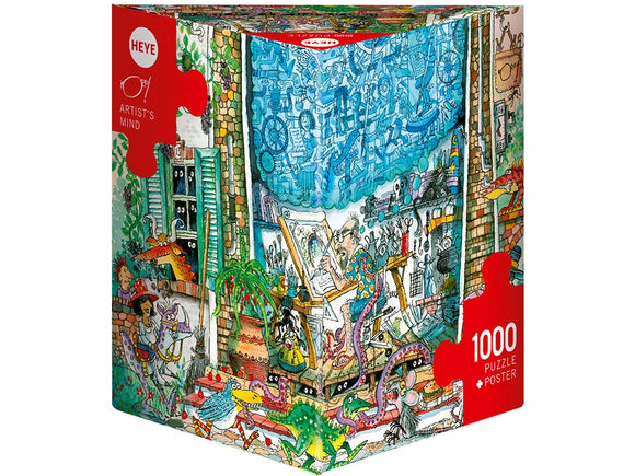 Heye Triangular 1000pc Jigsaw Puzzle Artists Mind