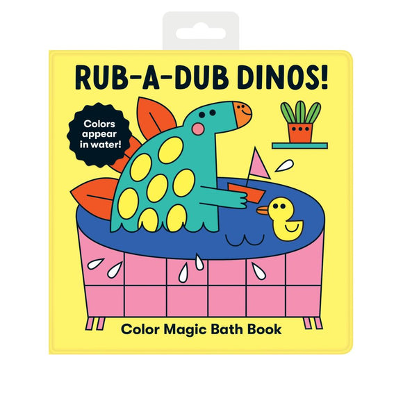 Mudpuppy Magic Bath Book Rub-A-Dub Dinos