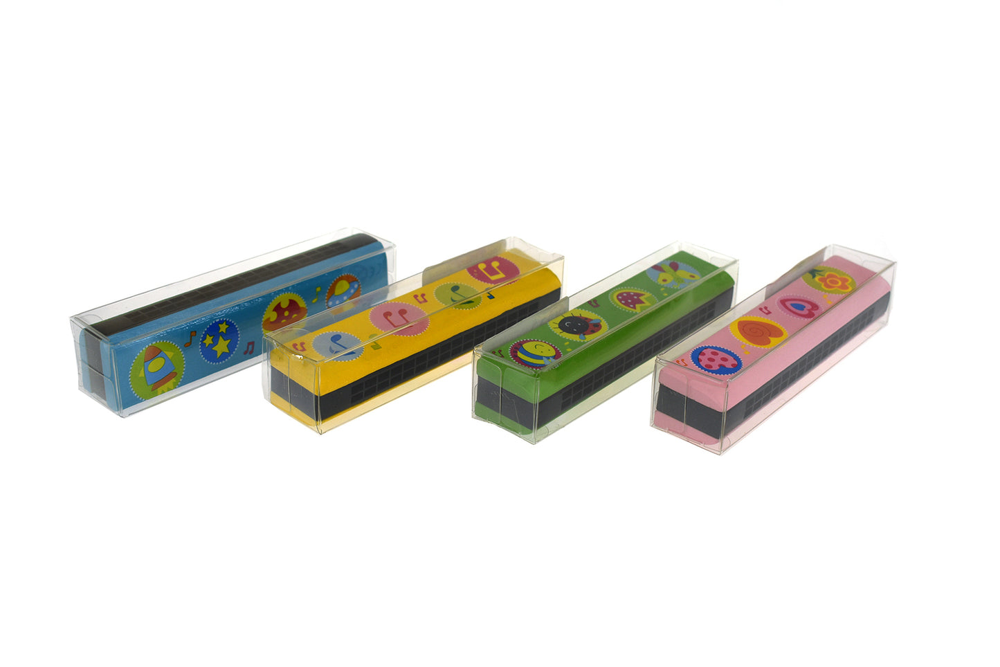 Kaper Kidz Wooden Mixed Pattern Harmonica