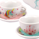 Porcelain Tea Set with Unicorn Design