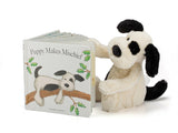 Jellycat Hardcover Book Puppy Makes Mischief By Amelia Gatacre
