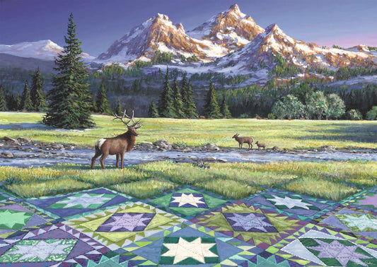 Ravensburger 300pc Jigsaw Puzzle Extra Large Pieces Mountain Quiltscape