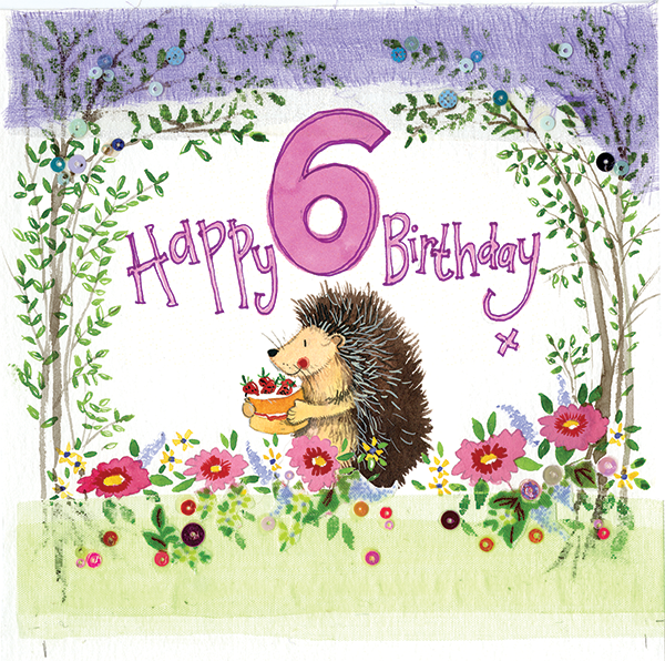 Alex Clark Greeting Card 6 Year Old Woodland Birthday