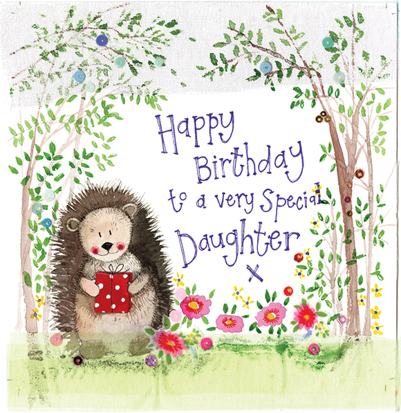 Alex Clark Greeting Card Daughter Woodland Birthday