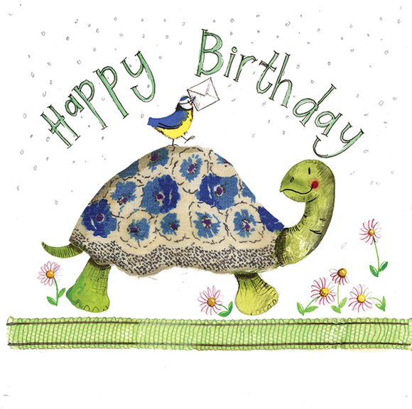 Alex Clark Greeting Card Turtle Happy Birthday
