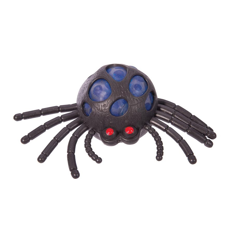 Black Gel Orb Filled Squishy Spider Sensory Toy