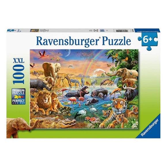 Ravensburger 100pc Jigsaw Puzzle Savannah Jungle Waterhole