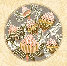 Kirsten Katz Wooden Magnet Bush Toned Banksias