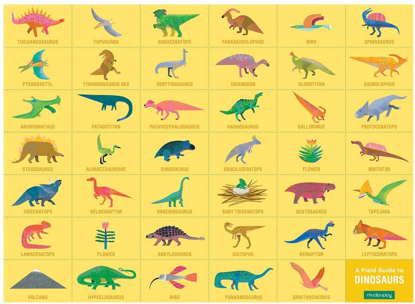 Mudpuppy 64pc Search & Find Jigsaw Puzzle Dinosaurs
