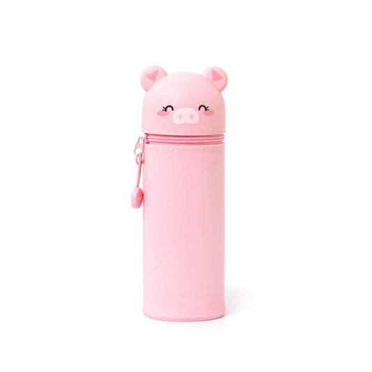 Legami Kawaii 2 in 1 Soft Silicone Pencil Case - Piggy