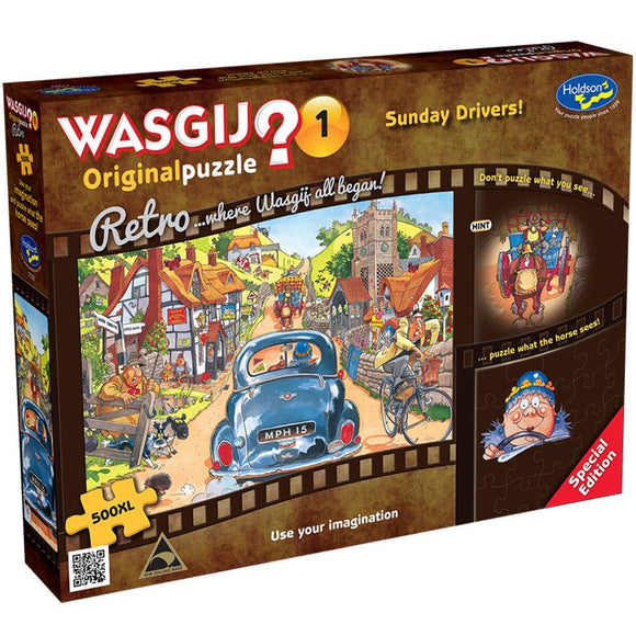 Wasgij? 500pc Original Jigsaw Puzzle #1 Sunday Drivers