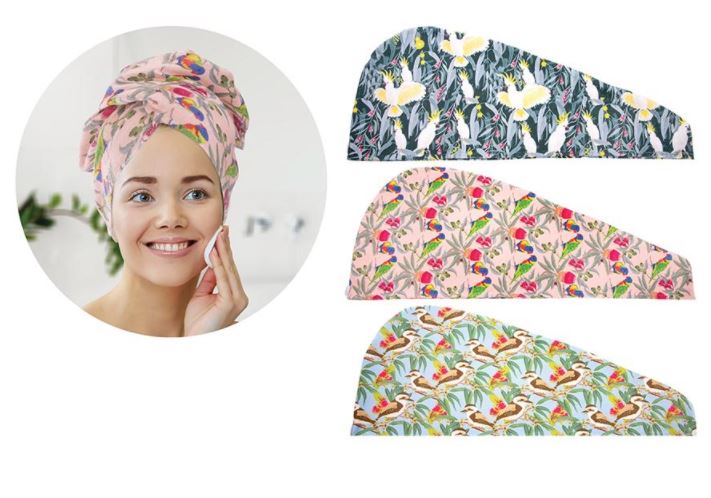 The Australian Collection Turban Towel Micro-fibre Sally Browne Botanical