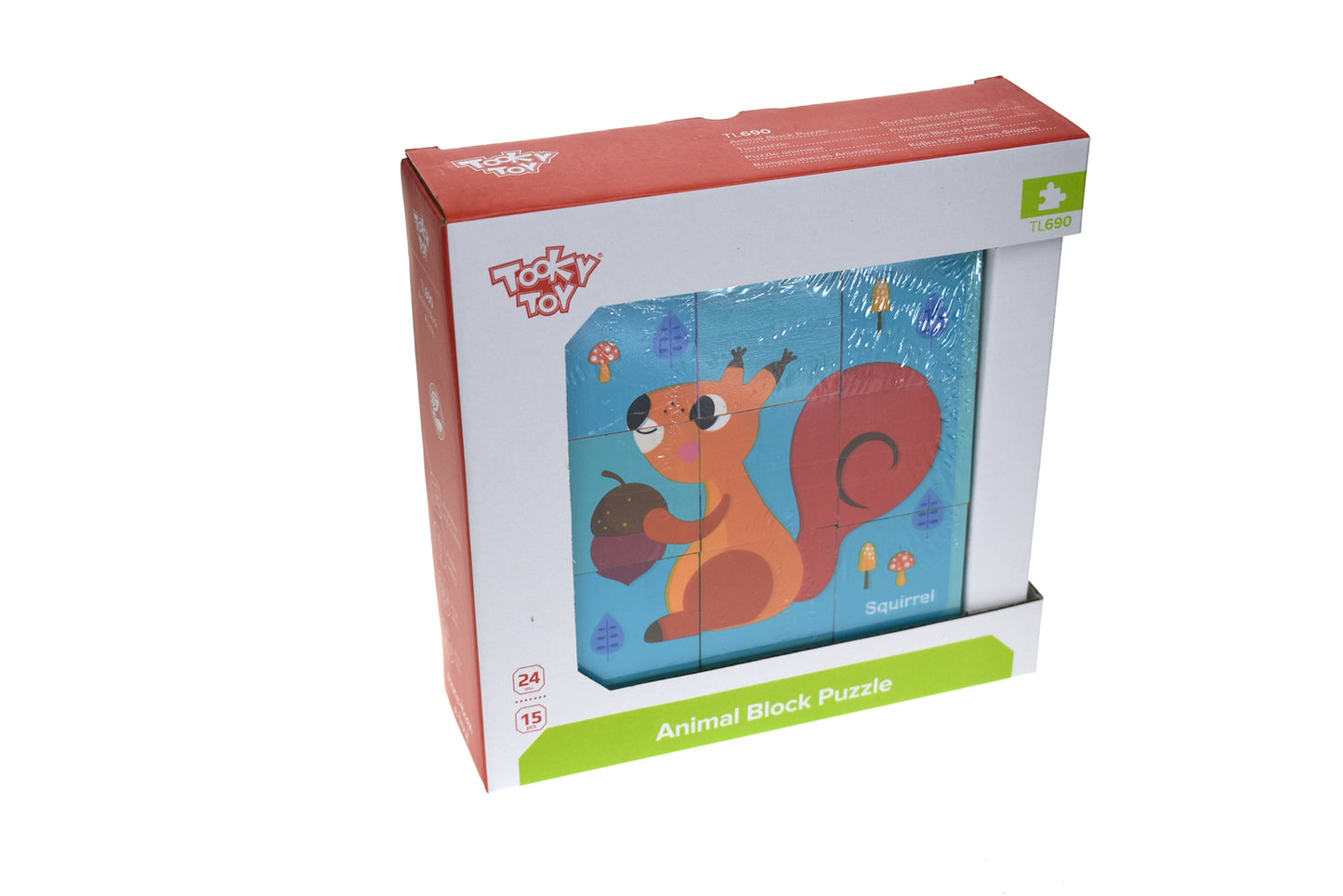 Tooky Toy 9pc Animal Block Puzzle