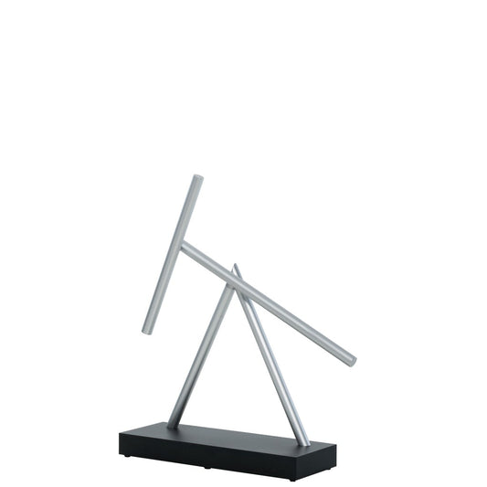 The Swinging Sticks Desktop Toy Black Silver