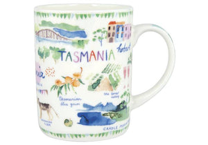 Ashdene Bone China Mug Australia Down Under Tasmania