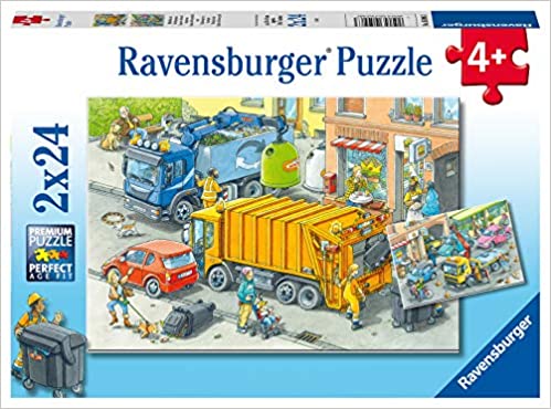 Ravensburger 2x24pc Jigsaw Puzzle Working Trucks