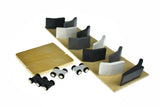 Wooden Rolling Car with 3 Racing Cars Black and White