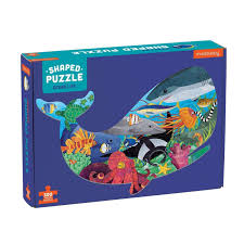 Mudpuppy 300pc Shaped Jigsaw Puzzle Ocean Life