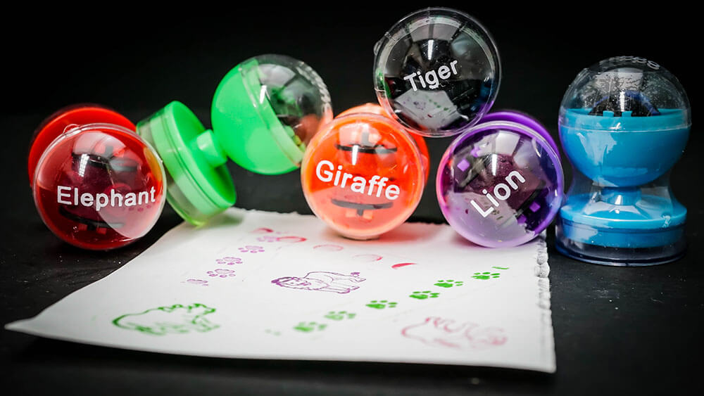 Stamp Roller Wild Animals