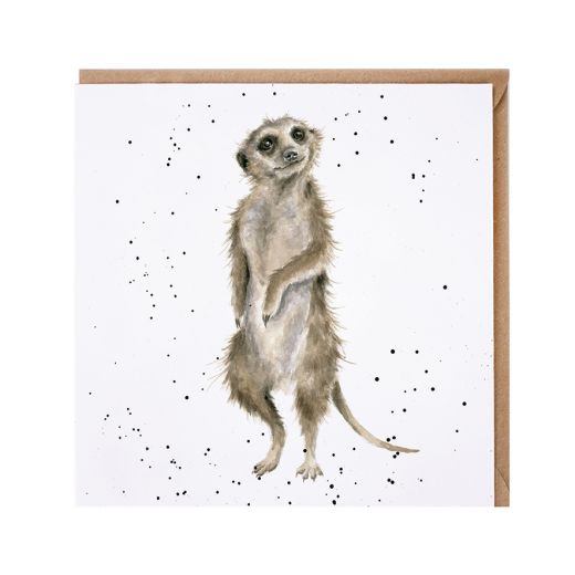 Wrendale Zoology Collection Greeting Card On Guard Meerkats