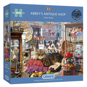 Gibsons 1000pc Jigsaw Puzzle Abbeys Antique Shop Steve Read