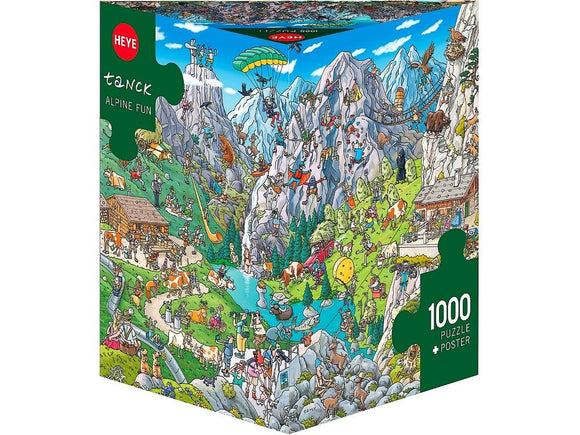 Heye Triangular 1000pc Jigsaw Puzzle Alpine Fun