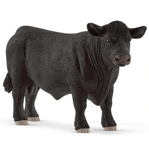 Schleich Domestic Animal Figurine Black Angus Bull