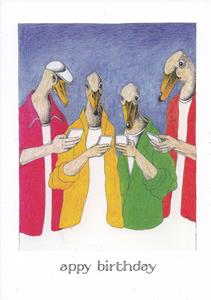 Simon Drew Greeting Card Appy Birthday