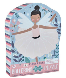 Floss and Rock 12pc Shaped Jigsaw Puzzle Enchanted Ballerina