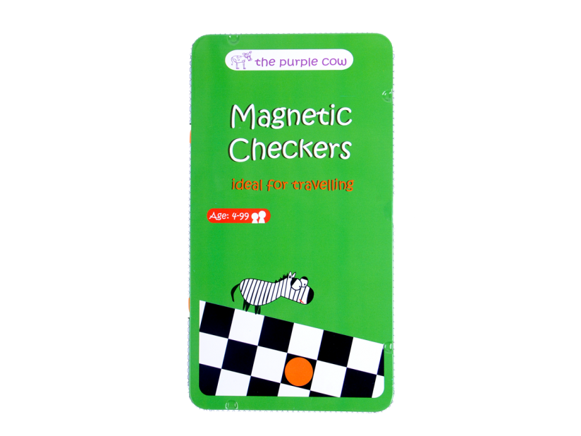 Magnetic Checkers Travel Set