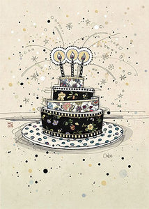 Bug Art Greeting Card Birthday Cake