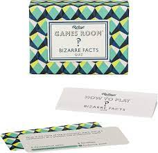 Games Room Bizarre Facts Quiz Card Game