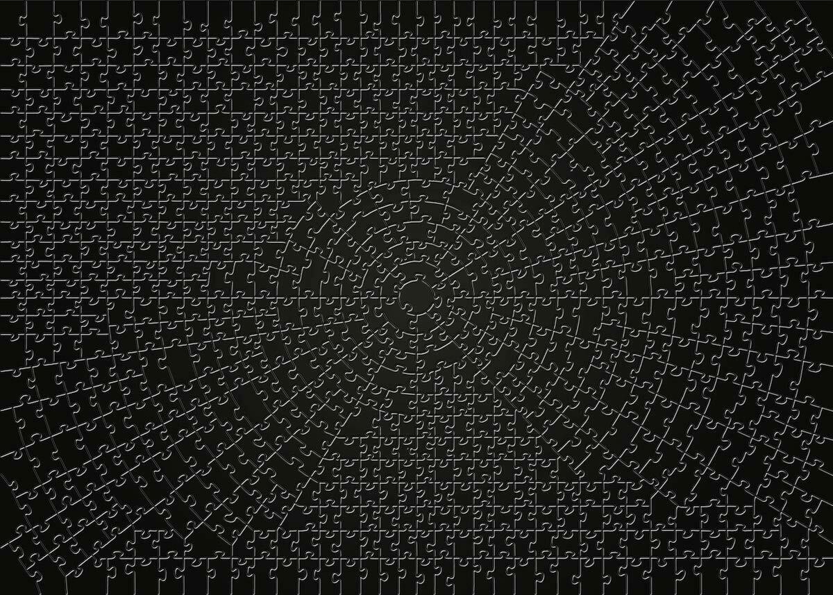 Ravensburger 736pc Jigsaw Puzzle Krypt Black Swirl