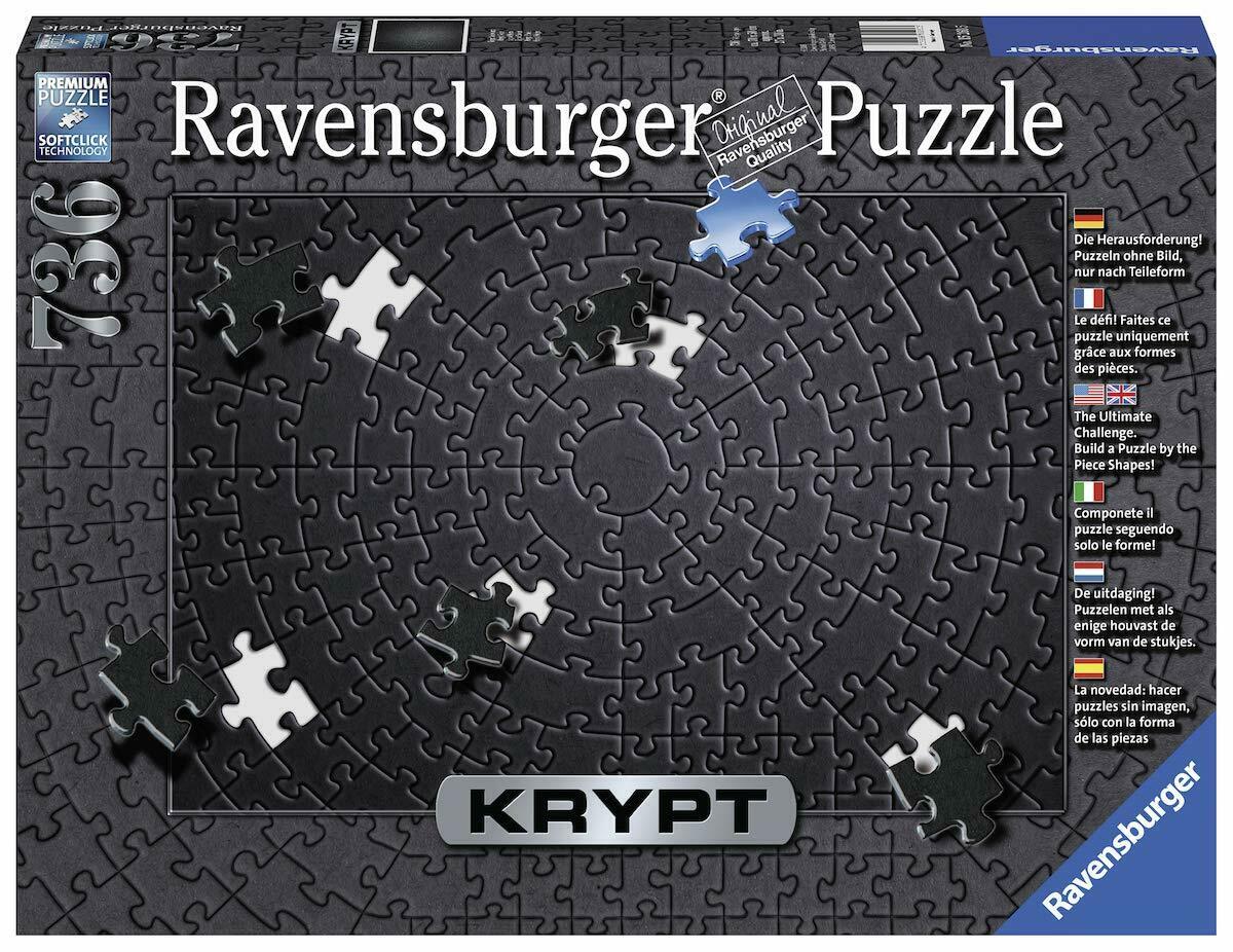 Ravensburger 736pc Jigsaw Puzzle Krypt Black Swirl