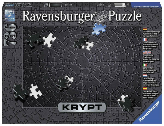 Ravensburger 736pc Jigsaw Puzzle Krypt Black Swirl