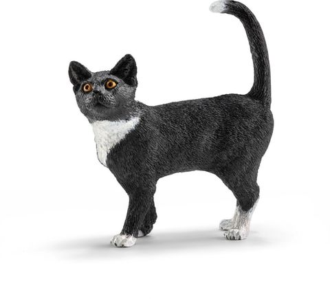 Schleich Cat Figurine Standing Black Cat