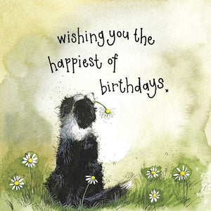 Alex Clark Greeting Card Collie Birthday