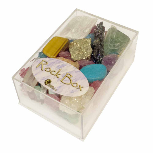 British Fossils Minerals and Rocks Box Assorted