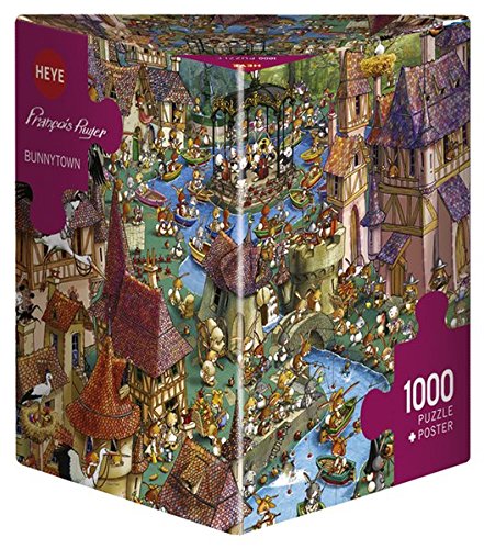 Heye Triangular 1000pc Jigsaw Puzzle Bunnytown
