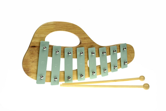 Classic Calm Xylophone Wooden White, Green or Pink