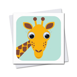 Greeting Card Googly Eyes Giraffe Georgie