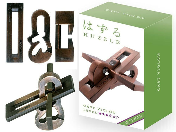 Hanayama Cast Huzzle Violon Level 3 Brainteaser Game