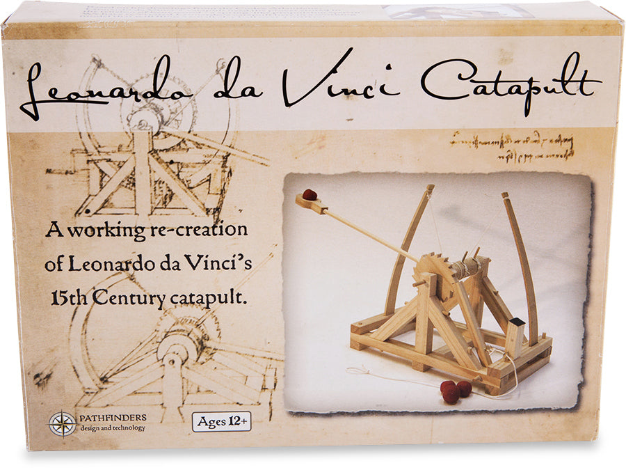 Leonardo da Vinci Catapult Wooden 42x42cm Construction Science Kit