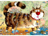 Heye Triangular 1000pc Jigsaw Puzzle Cats Life