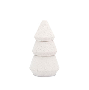 Candle & Incense Holder Paddywax White Speckle Tree Stack Cypress & Fir Large 16oz
