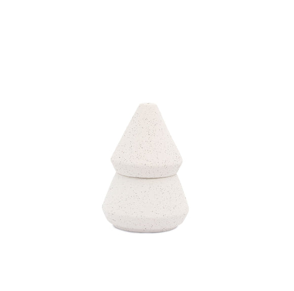 Candle & Incense Holder Paddywax White Speckle Tree Stack Cypress & Fir Small 155g