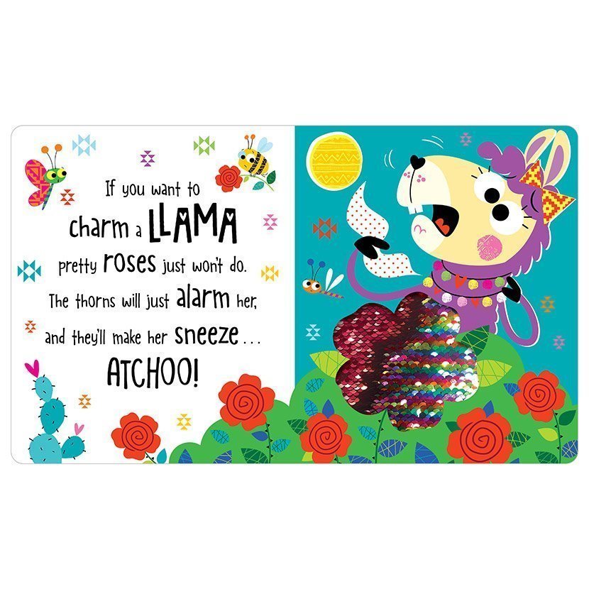 How to Charm a Llama Illustrated by Stuart Lynch 2 Way Sequin Touch and Feel Board Book