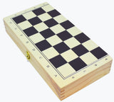 Chess Checkers and Backgammon 3 In 1 Wood Fun Factory