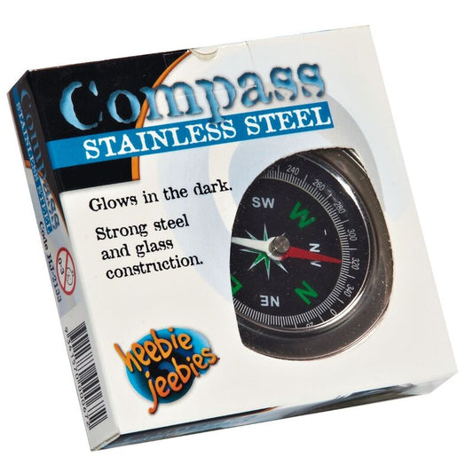 Heebie Jeebies Stainless Steel Compass